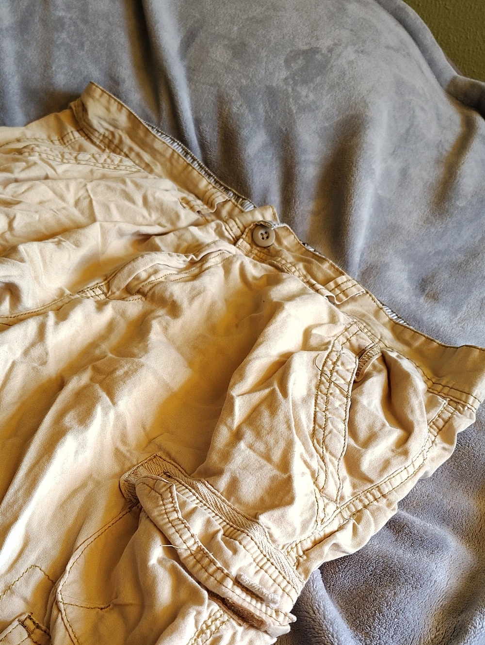 Company 81 Dry Goods Beige Cargo Shorts